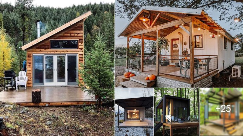 26 Relaxing Little “Vacation Home” Designs With Deck