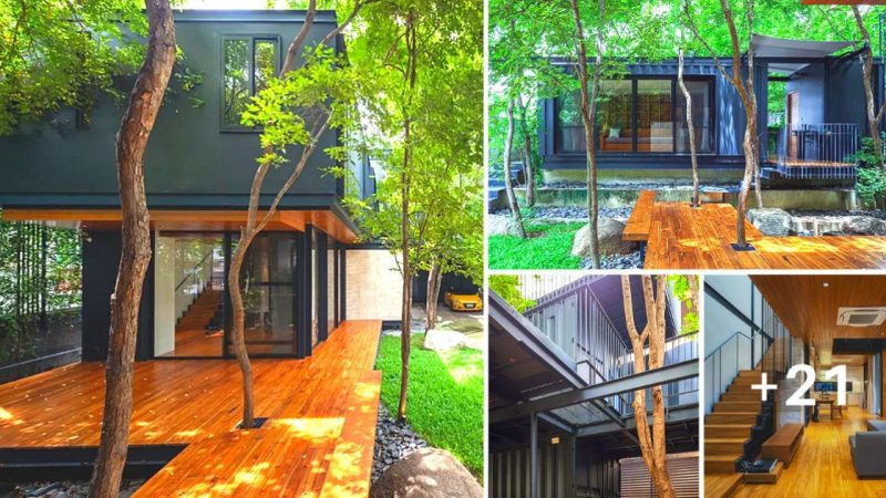 Urban Container House Hiding Amongst the Greenery, Connect With Nature